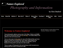 Tablet Screenshot of nature-explored.com